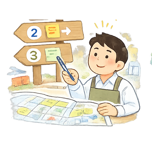 決める順番を整えるイメージ